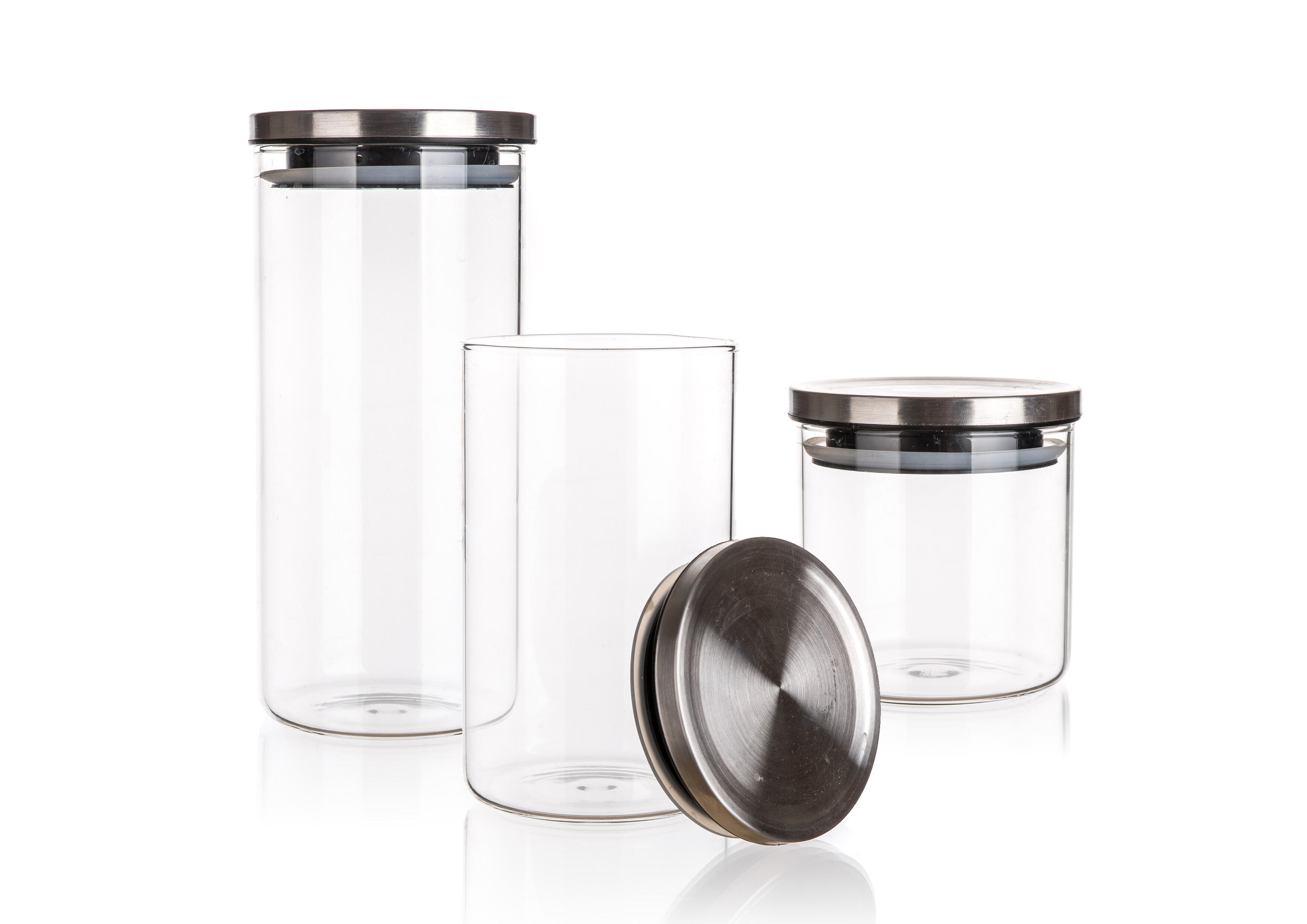 dóza FREIA sada 3díl.(0,65+1,1+1,45l) skl.+nerez víčko 1 Kg MTA MAXMIX Sklad14 326986