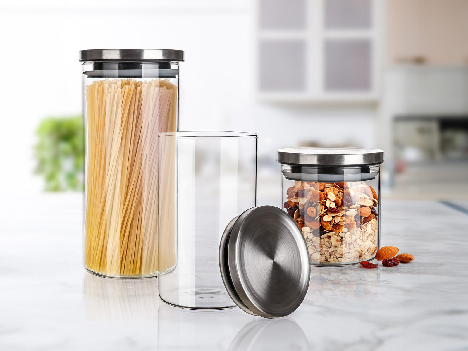 dóza FREIA sada 3díl.(0,65+1,1+1,45l) skl.+nerez víčko 1 Kg MTA MAXMIX Sklad14 326986