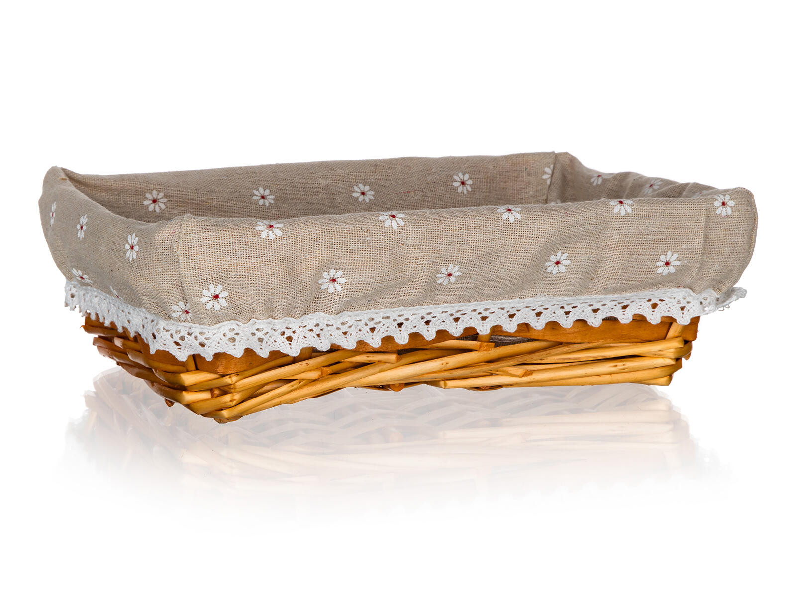 košík DAISY obdélník. 27x18x7cm proutěný 0.1 Kg MTA MAXMIX Sklad14 327009