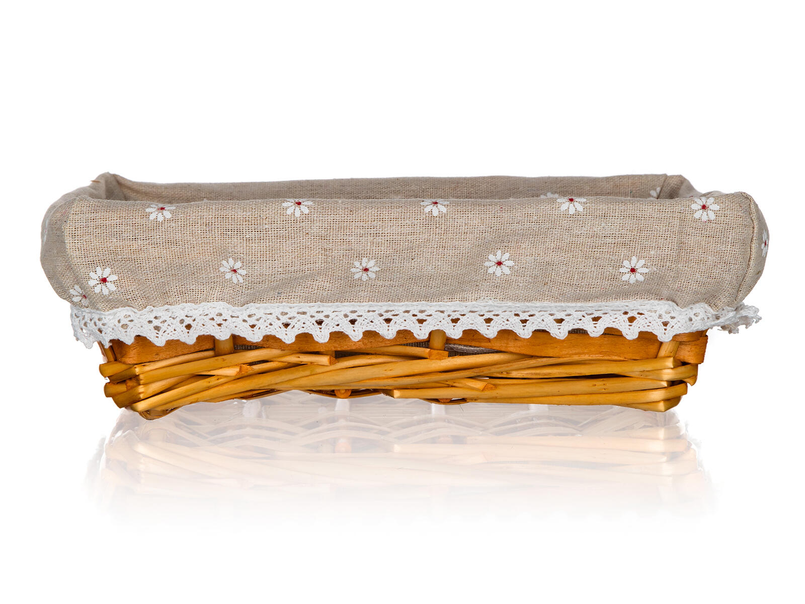 košík DAISY obdélník. 27x18x7cm proutěný 0.1 Kg MTA MAXMIX Sklad14 327009