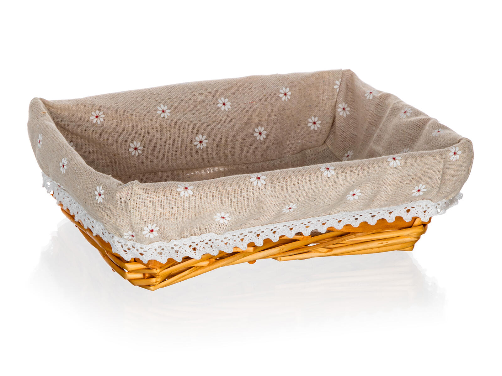 košík DAISY obdélník. 27x18x7cm proutěný 0.1 Kg MTA MAXMIX Sklad14 327009