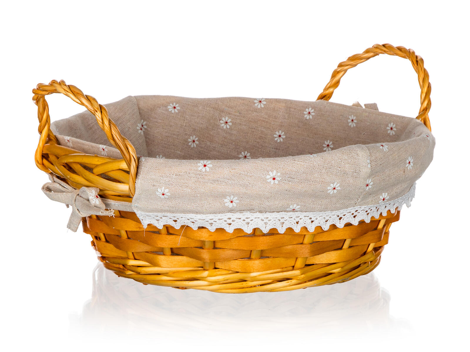 košík DAISY kulatý 30x12cm s uchy proutěný 0.16 Kg MTA MAXMIX Sklad14 327011