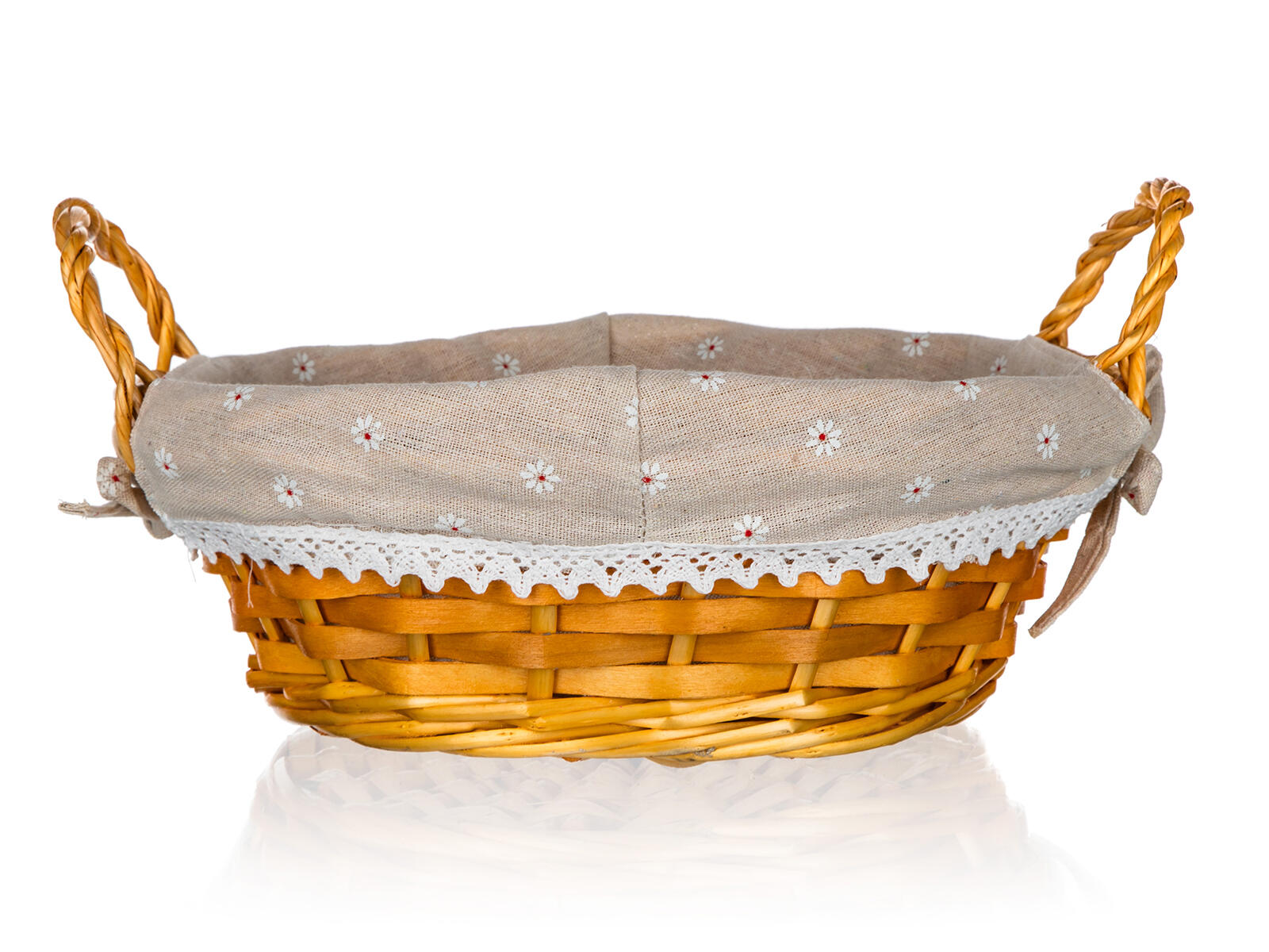 košík DAISY kulatý 30x12cm s uchy proutěný 0.16 Kg MTA MAXMIX Sklad14 327011