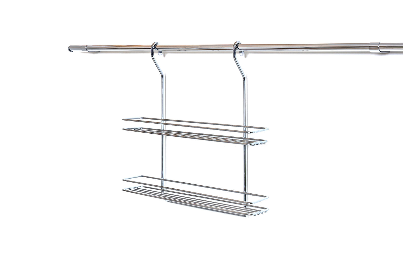 polička závěsná VARIELLA 2 patra 37x37x9cm Cr 0.85 Kg MTA MAXMIX Sklad14 327013