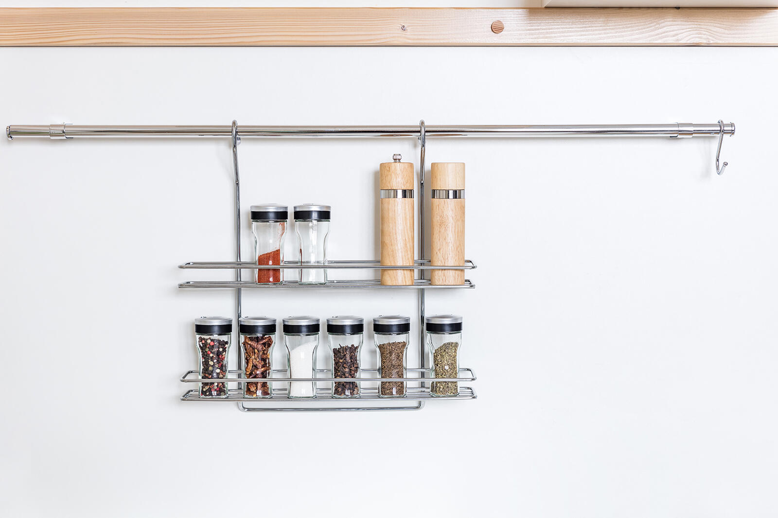 polička závěsná VARIELLA 2 patra 37x37x9cm Cr 0.85 Kg MTA MAXMIX Sklad14 327013