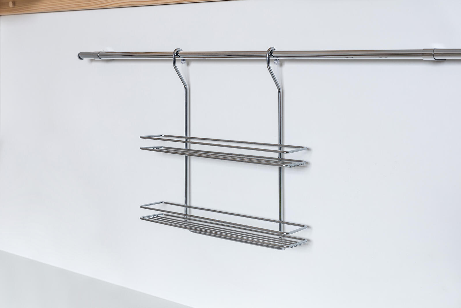 polička závěsná VARIELLA 2 patra 37x37x9cm Cr 0.85 Kg MTA MAXMIX Sklad14 327013