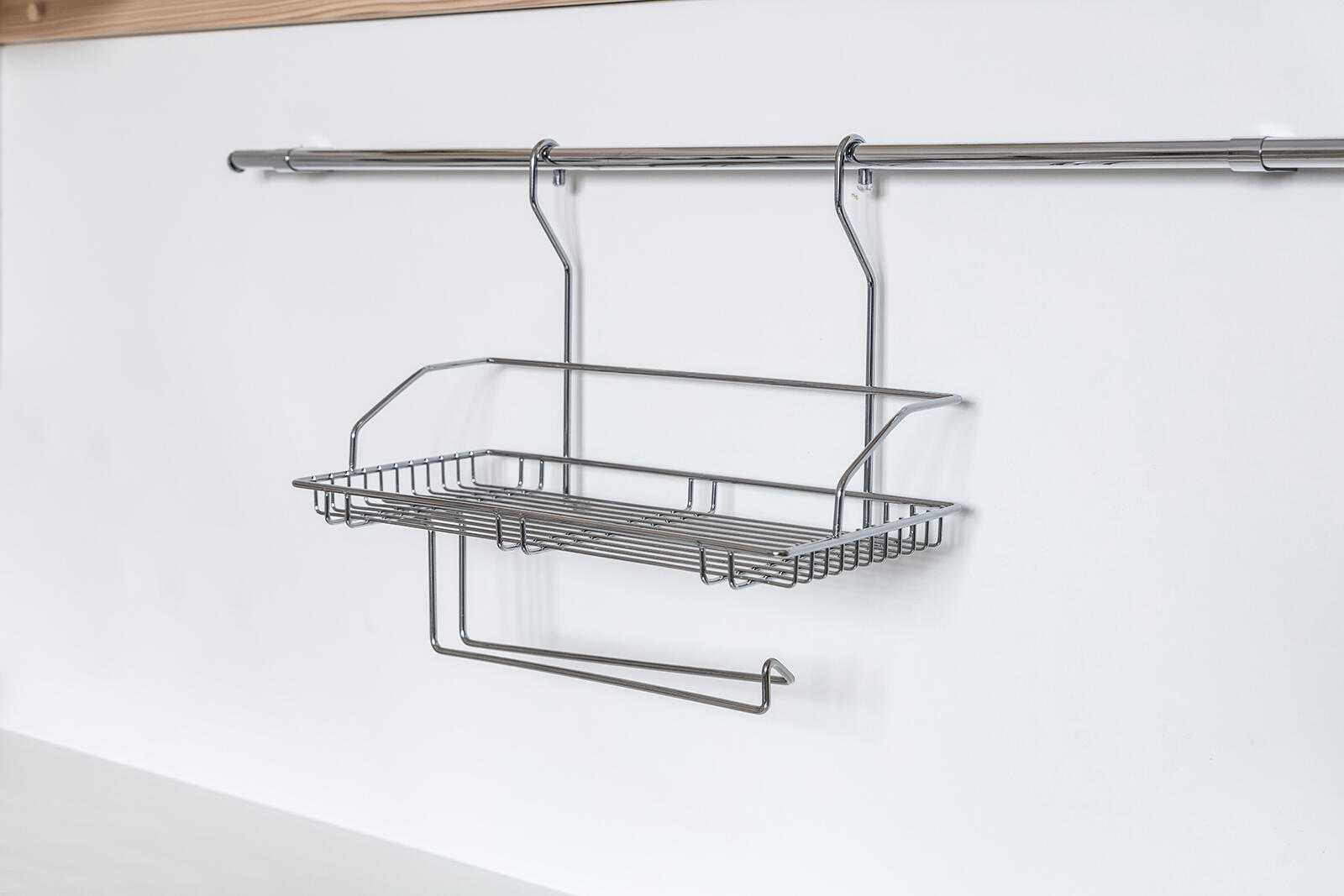 polička závěsná VARIELLA s držákem 40x34x21cm Cr 0.86 Kg MTA MAXMIX Sklad14 327014