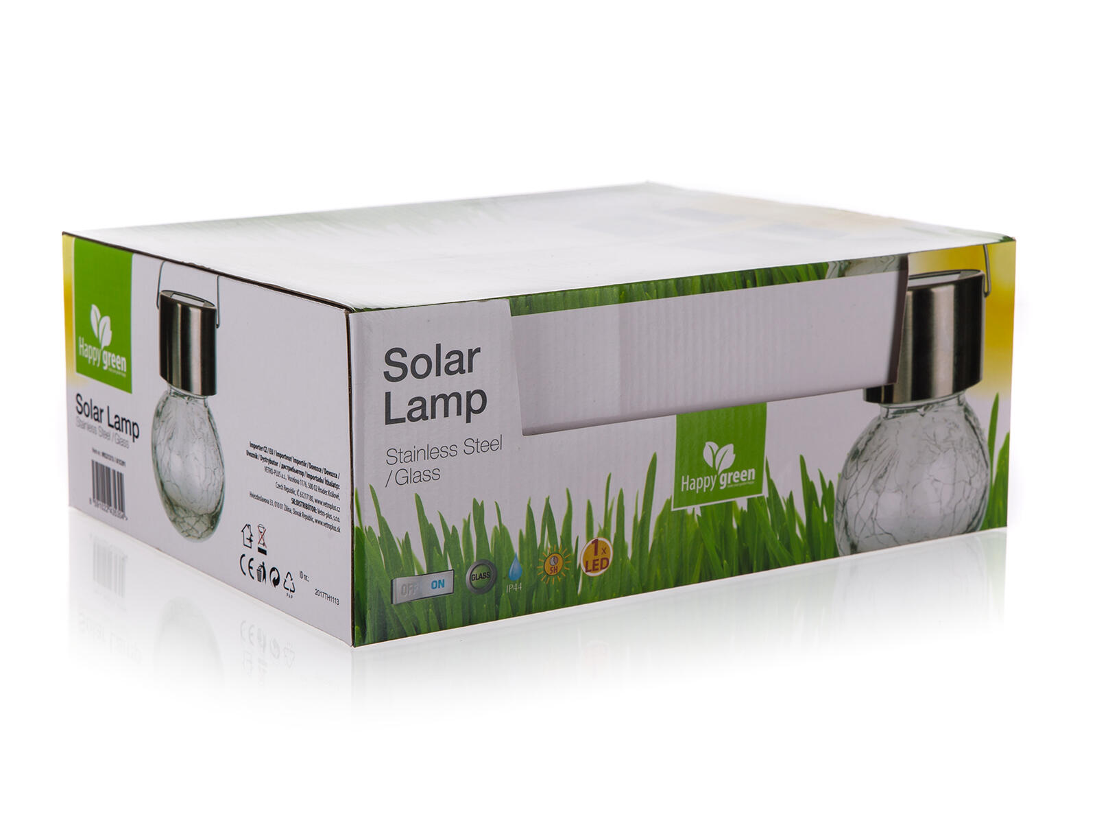 lampa solární HANG pr.6cm, v.9cm, 1LED, závěsná, čirá; nerez/sklo 0 Kg MTA MAXMIX Sklad14 327048