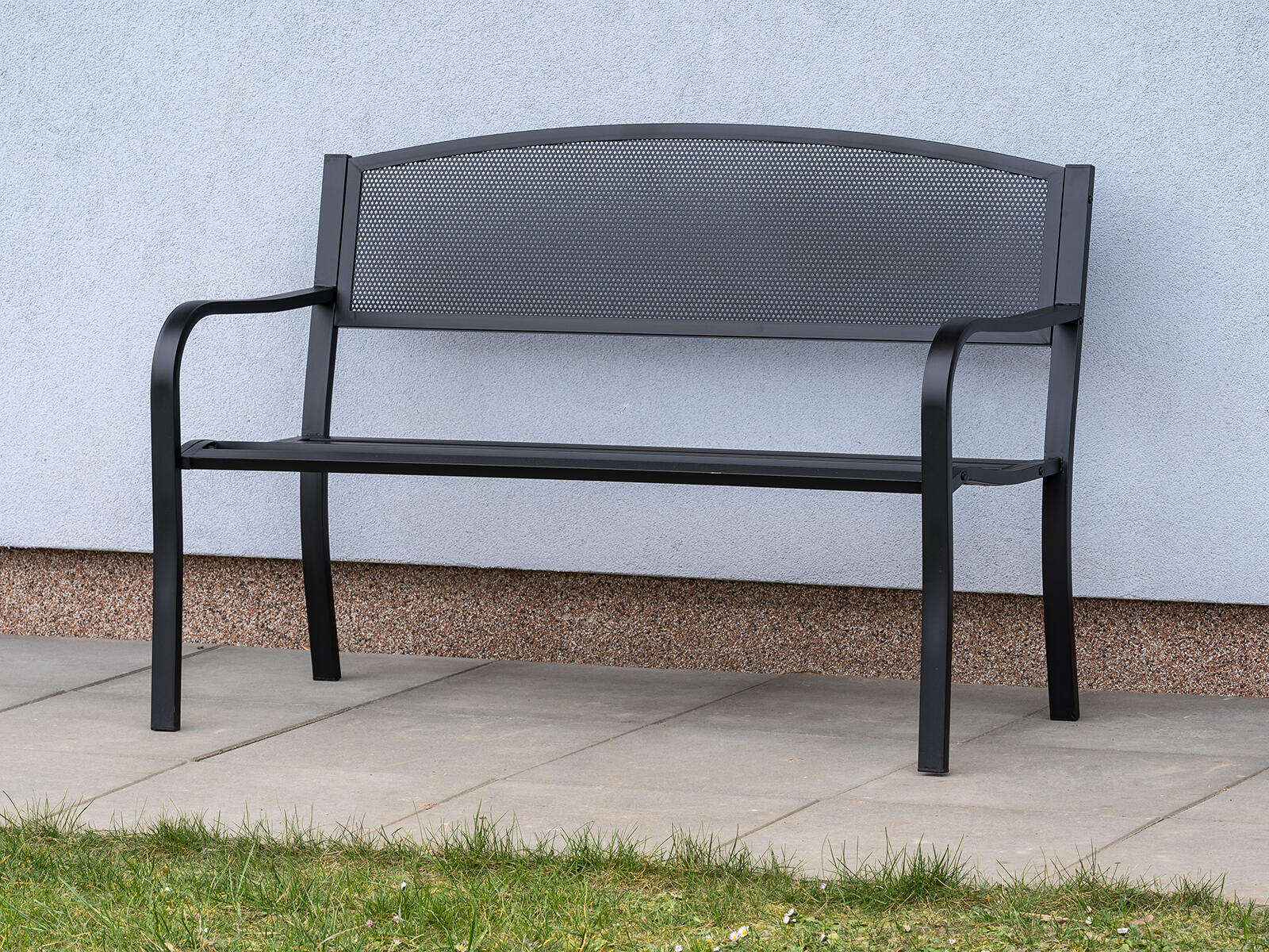 lavička zahradní LOCARNO 127x60x85cm ocel/dřev.