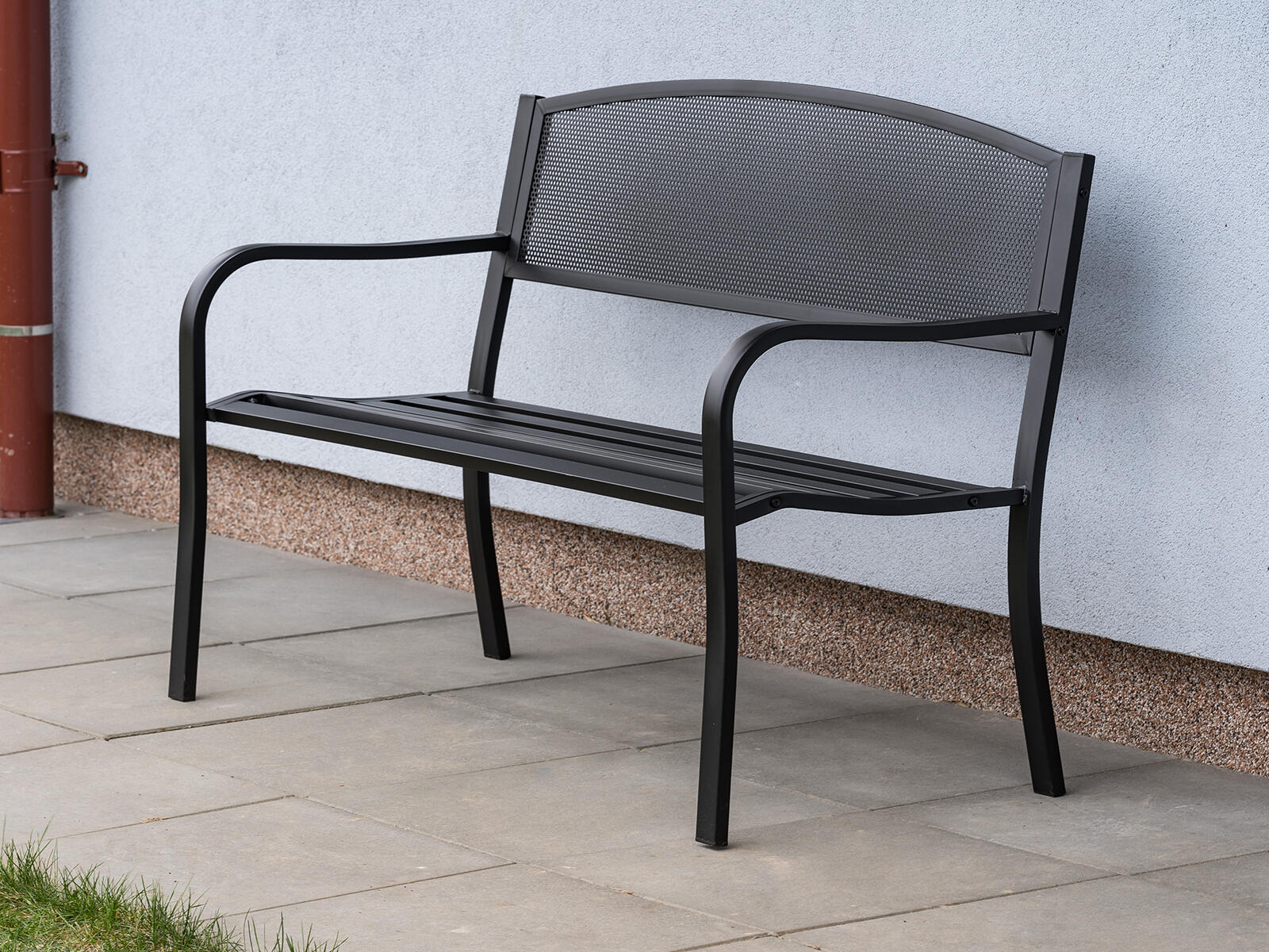 lavička zahradní LOCARNO 127x60x85cm ocel/dřev.