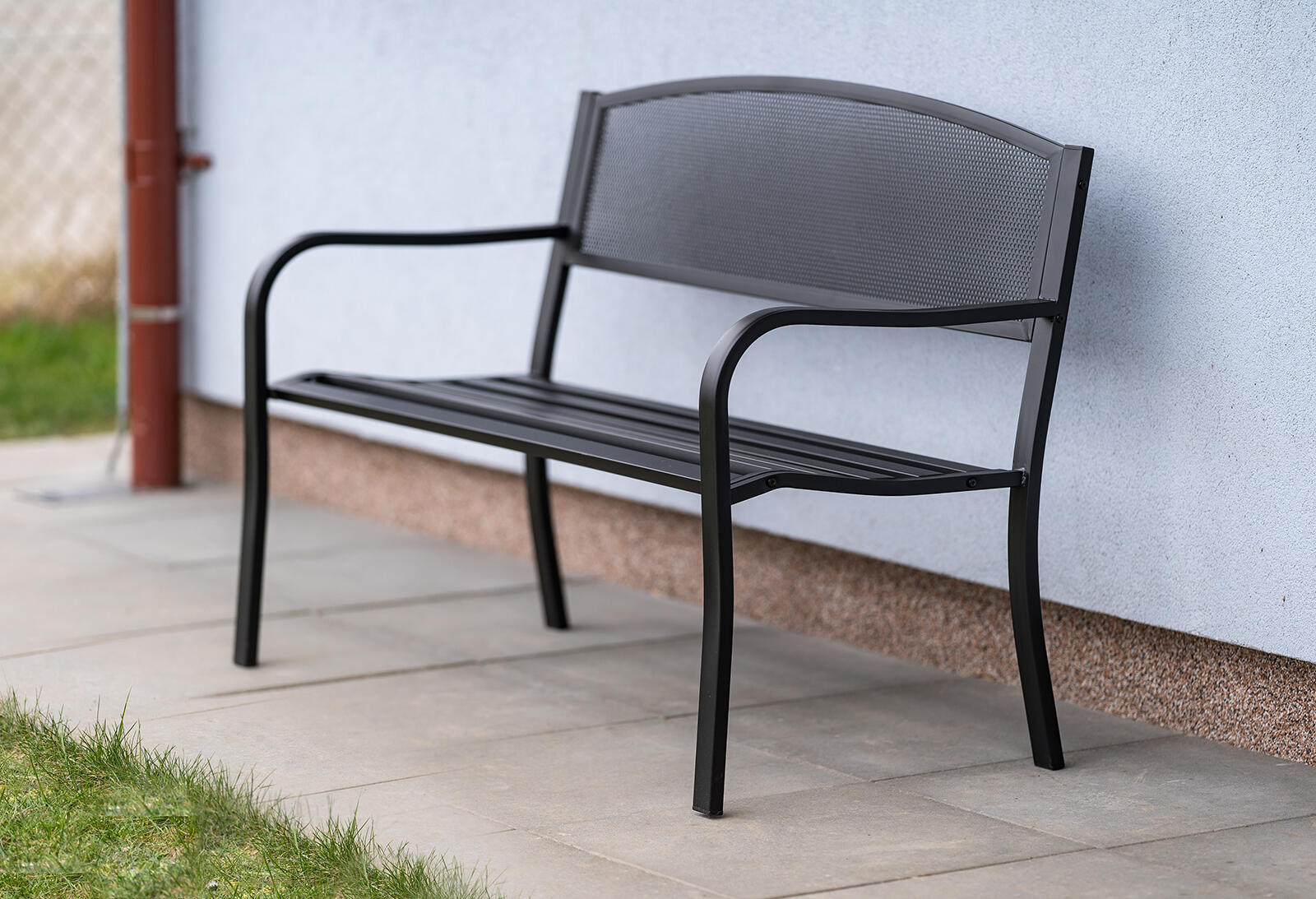 lavička zahradní LOCARNO 127x60x85cm ocel/dřev.