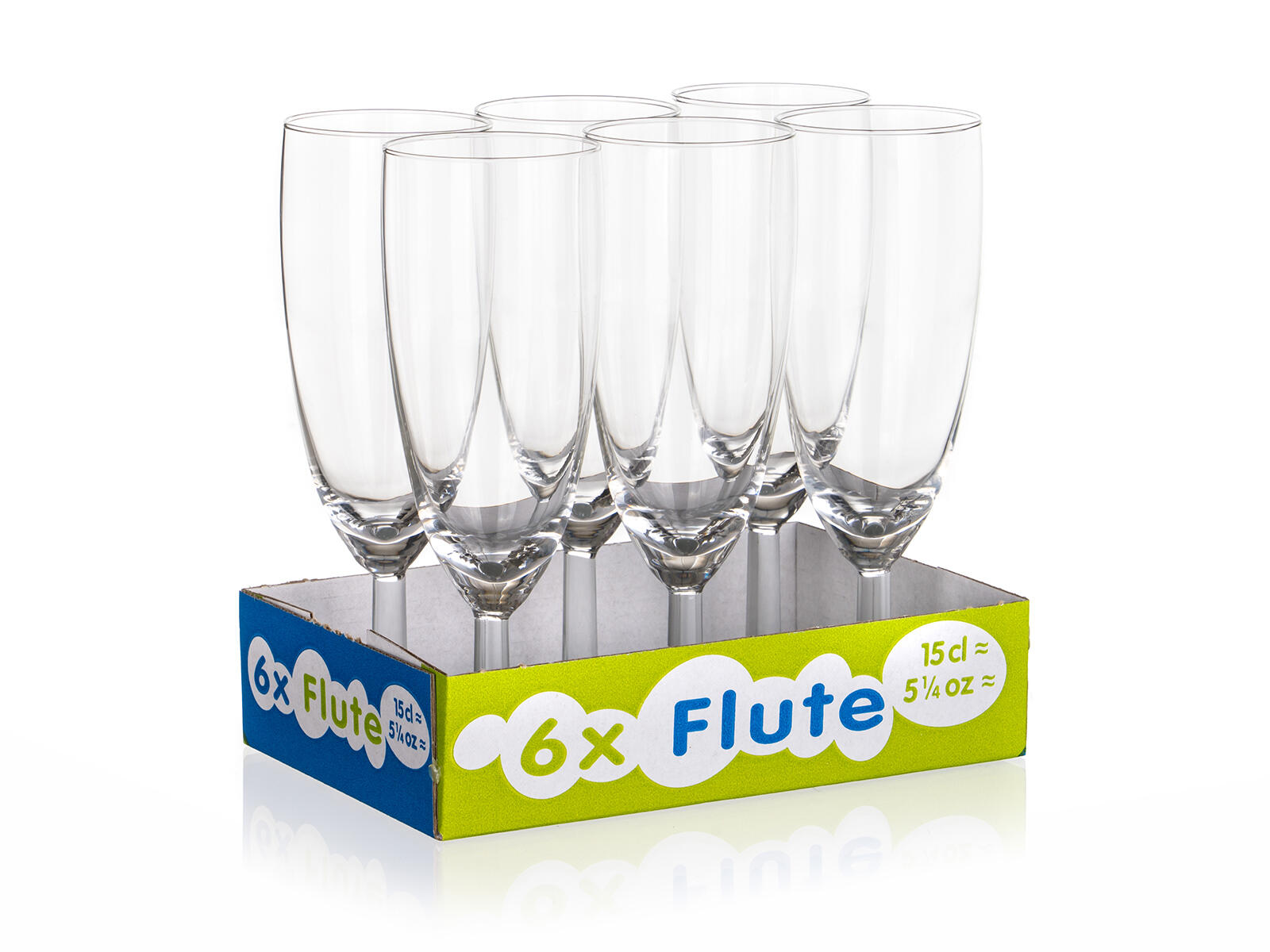 sklenice na šampus flétna 150ml FLUTE (6ks)