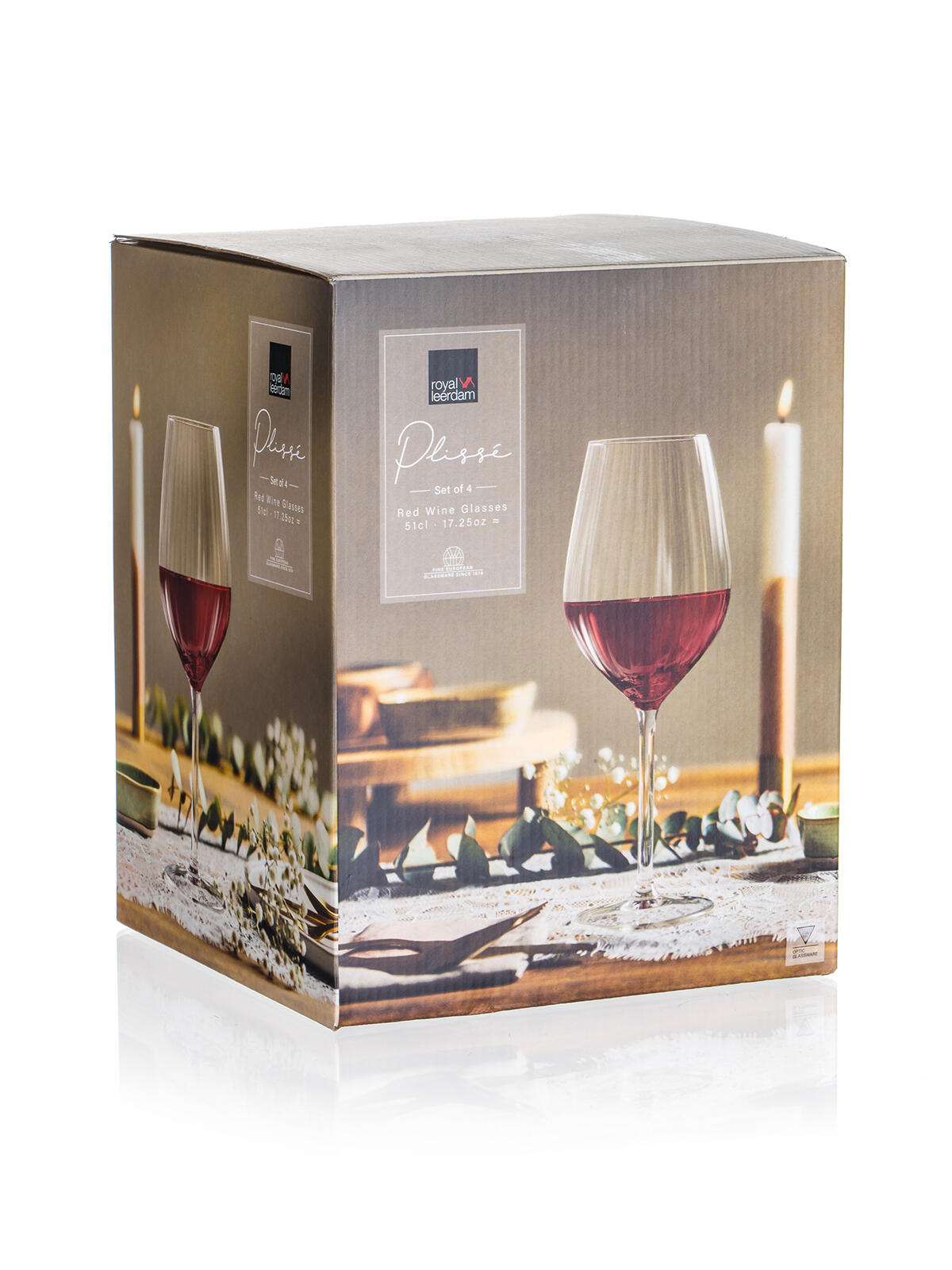 sklenice na červené víno 510ml PLISSÉ (4ks)