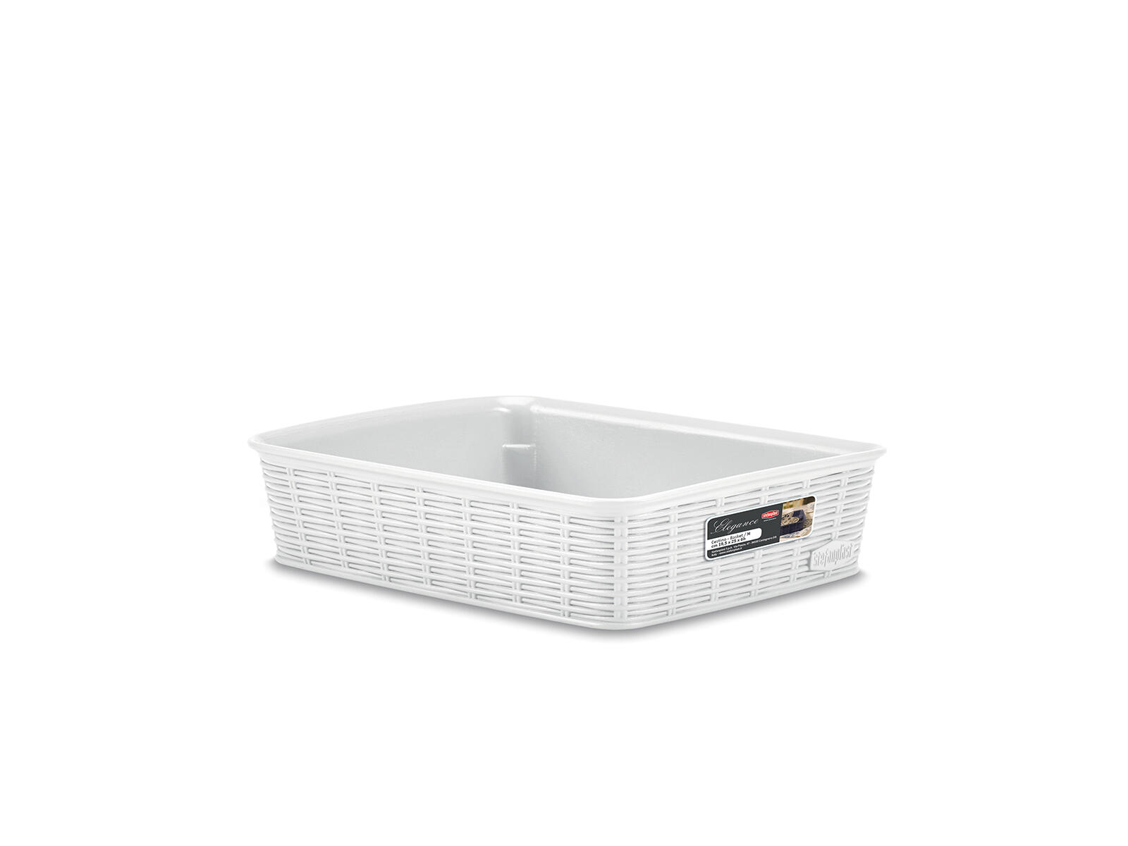 košík ELEGANCE 25x19,5x6cm PH BÍ 0.21 Kg MTA MAXMIX Sklad14 581304