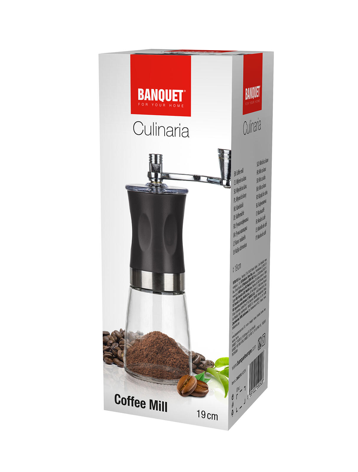 mlýnek na kávu CULINARIA 19cm sklo/PH ČER