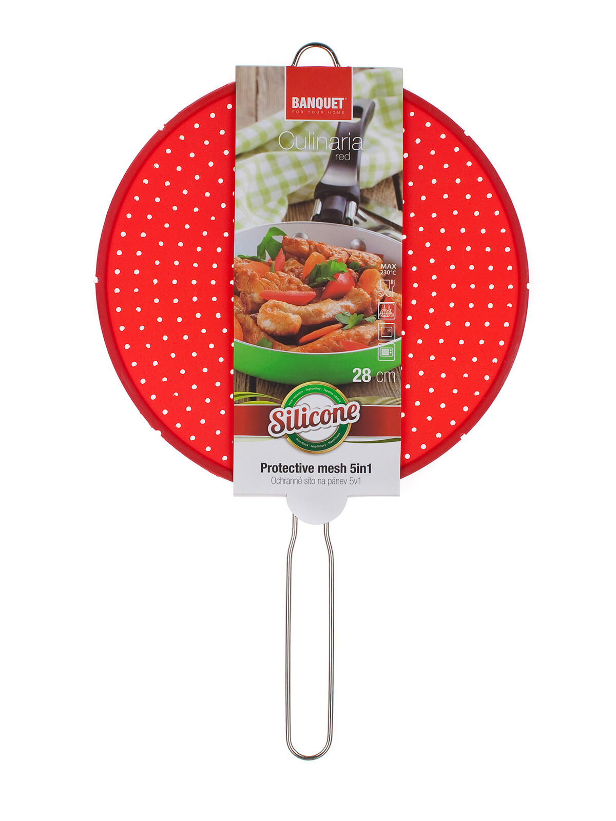 síto ochranné na pánev 28cm silikon ČRV CULINARIA
