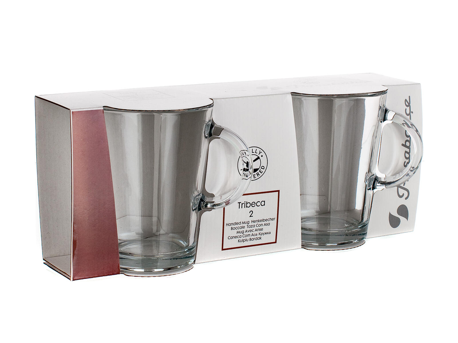 hrnek 400ml TRIBECA skleněný (2ks)