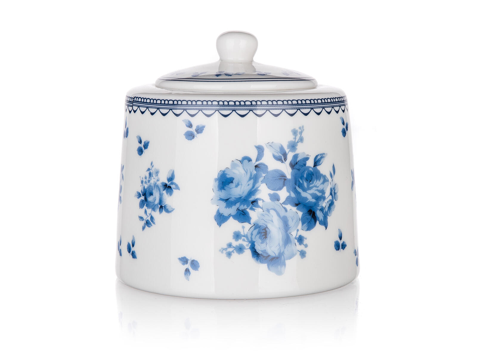 cukřenka BLUE FLOWER v.9,5cm keramická