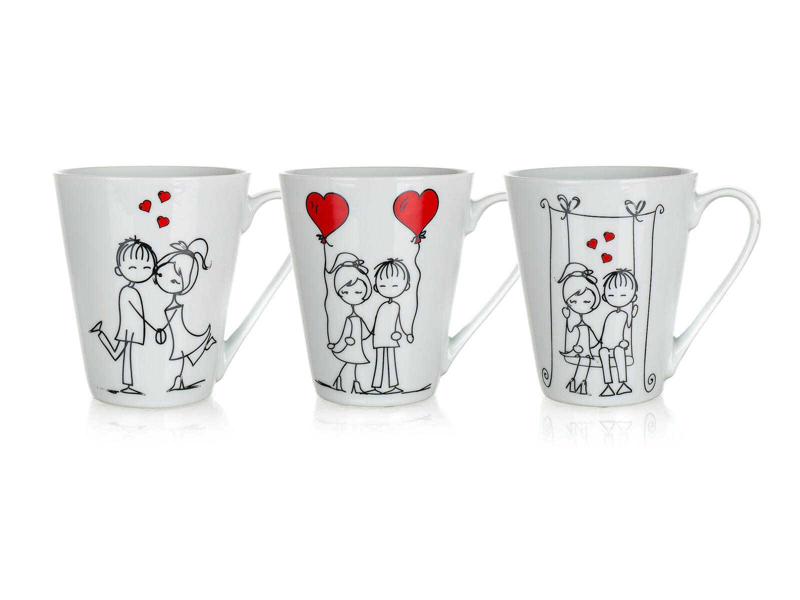 hrnek 330ml LOVE keramický mix dekorů