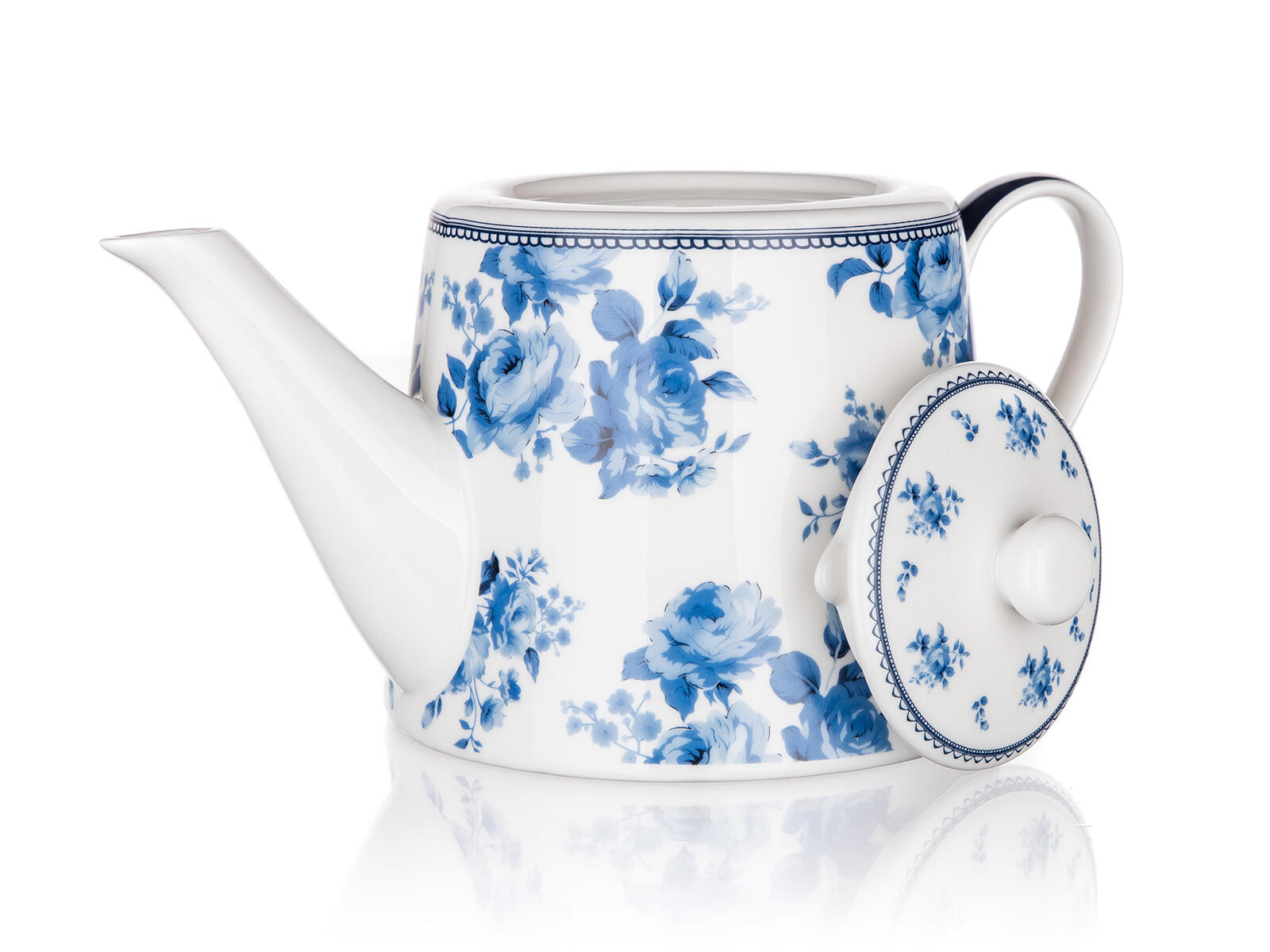 konvice 1l BLUE FLOWER keramická