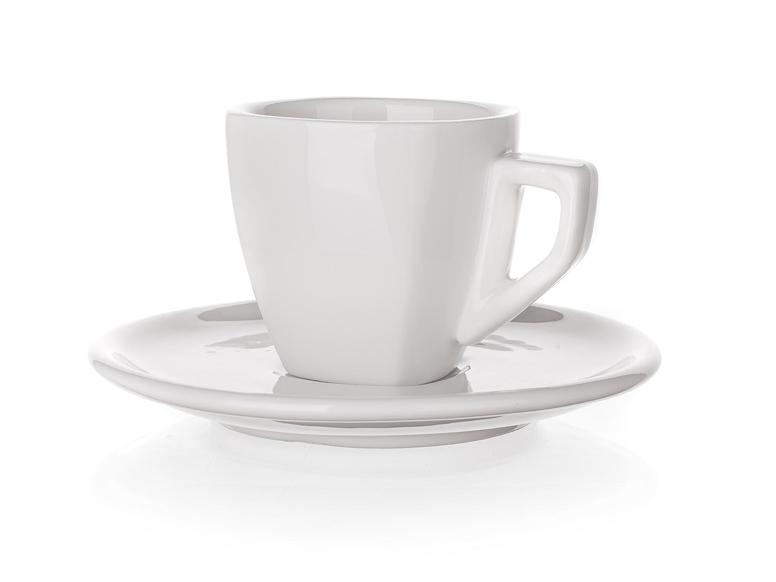 šálek + podšálek  60ml square ALBA BÍ porcelánový (6ks)