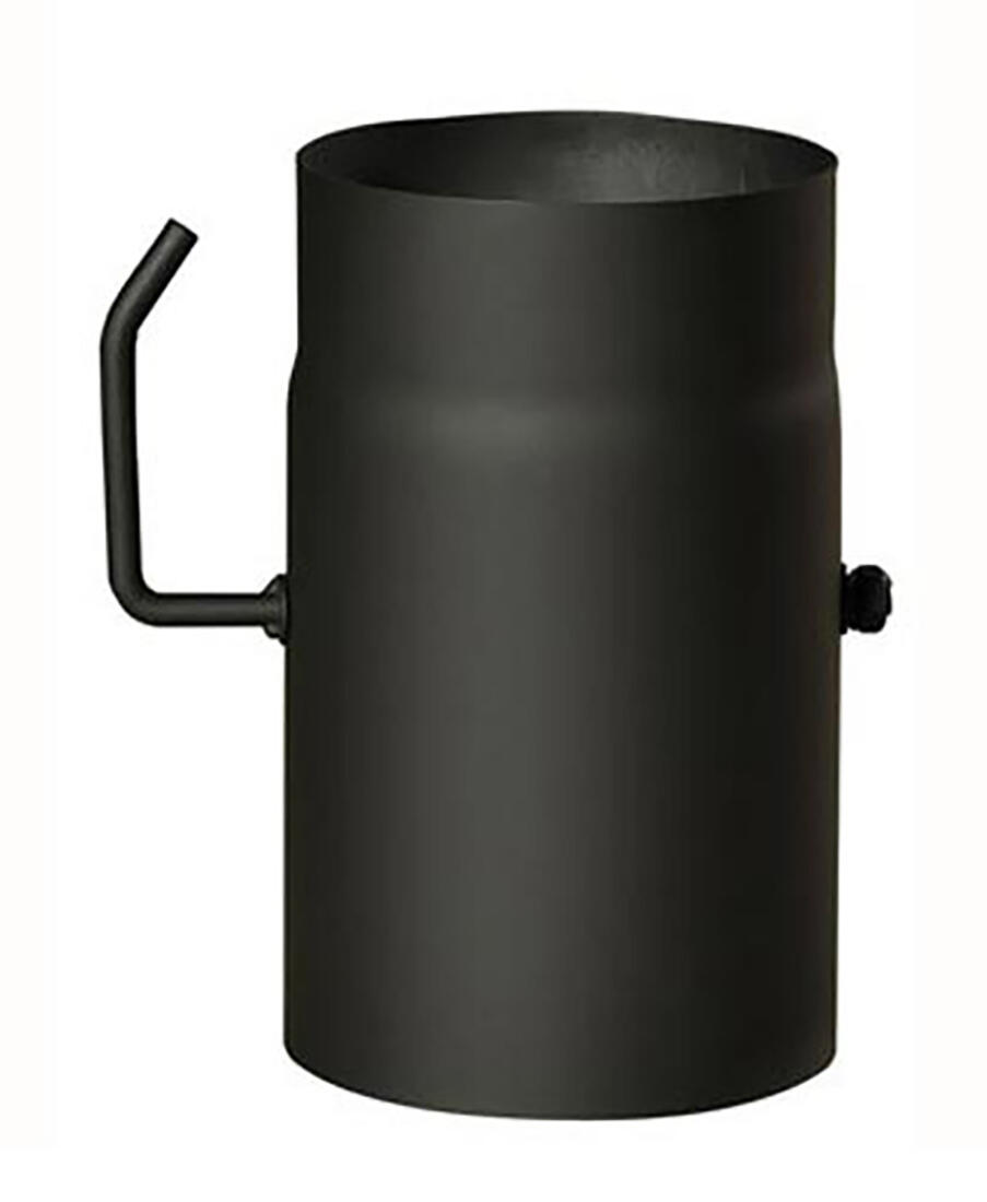 roura kouřová s klap.160mm/ 250 t.1,5mm ČER 1.85Kg MAT MAXMIX Sklad14 654443