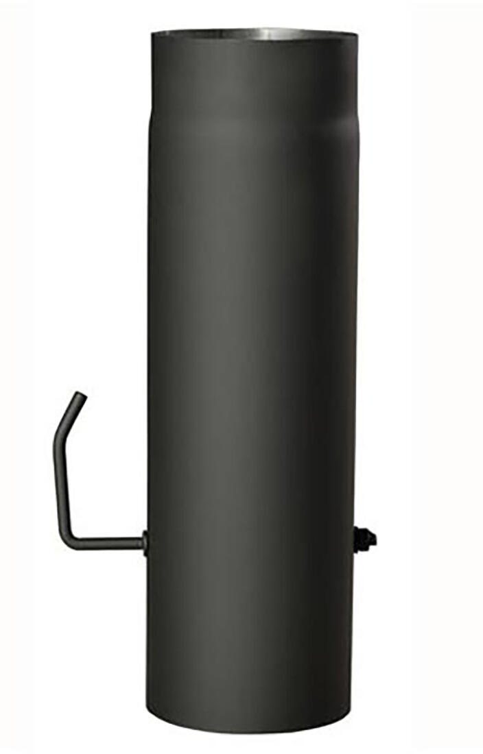 roura kouřová s klap.160mm/ 500 t.1,5mm ČER 3.75 Kg MAXMIX Sklad14 654451