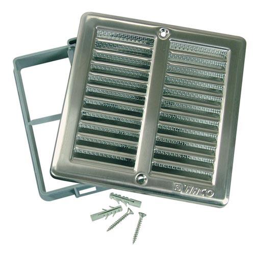 mřížka větrací se síťovinou 150x150mm nerez 0.2 Kg MTA MAXMIX Sklad14 413024