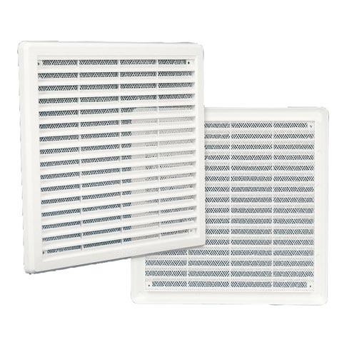 mřížka větrací se síťovinou krytka PH 150x150mm BÍ 0.07 Kg MTA MAXMIX Sklad14 413022