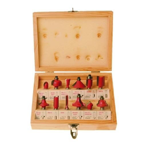 fréza do dřeva tvarová 8mm sada 12díl. 0.7 Kg MTA MAXMIX Sklad14 556111