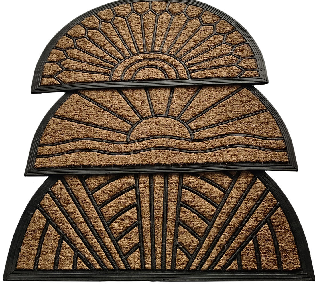 rohož guma+kokos 45x75cm, půlkruh, mix dekorů 1.1 Kg MTA MAXMIX Sklad14 432085