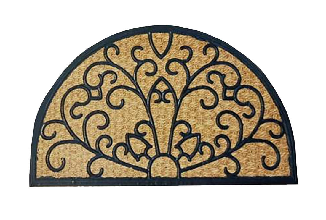 rohož guma+kokos 45x75cm, půlkruh, mix dekorů 1.1 Kg MTA MAXMIX Sklad14 432085