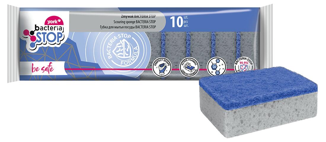 houbička na nádobí PROTECT antibakt.9x7x3cm (10ks) 0.09 Kg MTA MAXMIX Sklad14 280755