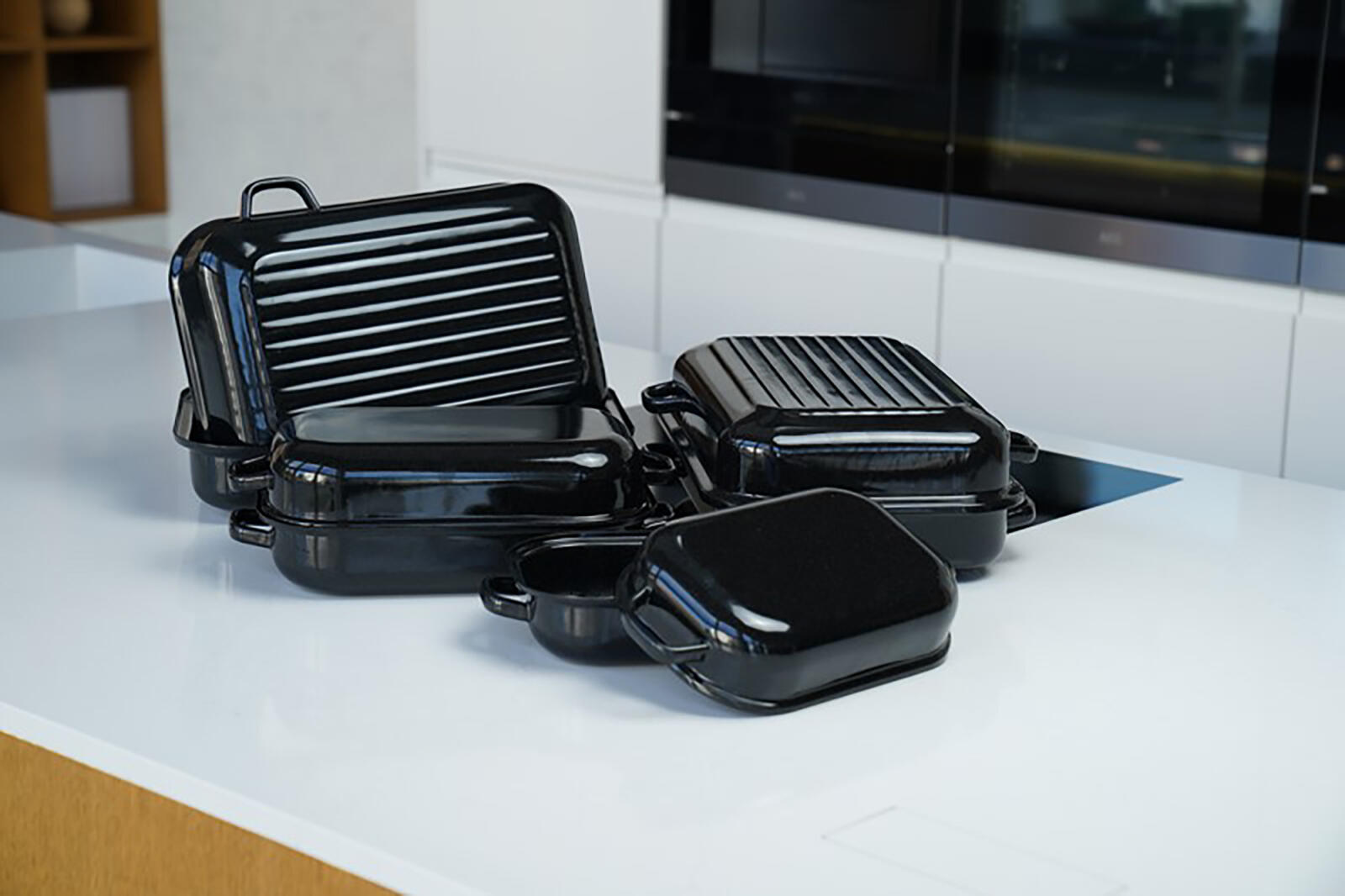 pekáč 40x26cm smalt.povrch 2díl. vlnka