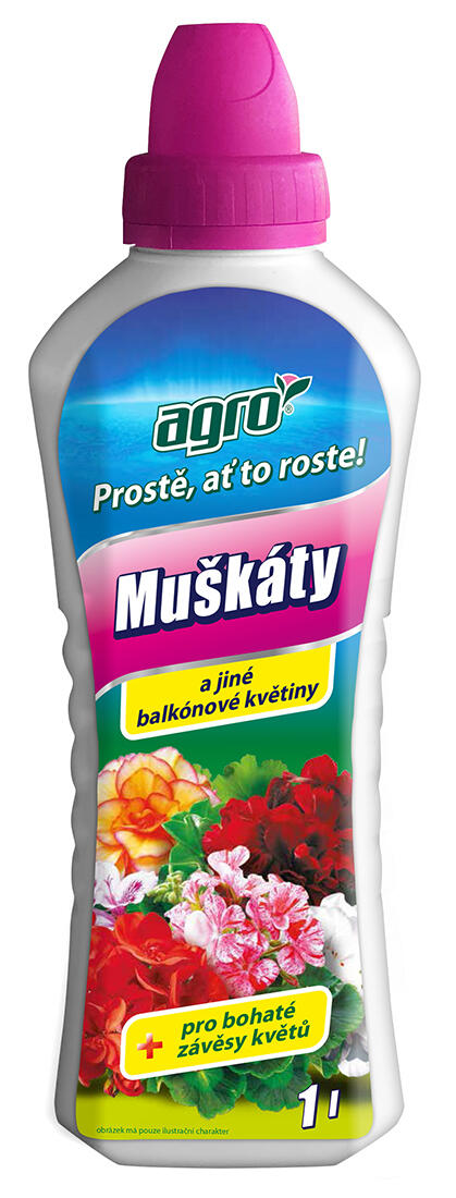 hnojivo AGRO kapalné pro muškáty 1l 1.26 Kg MAXMIX Sklad14 912004 221