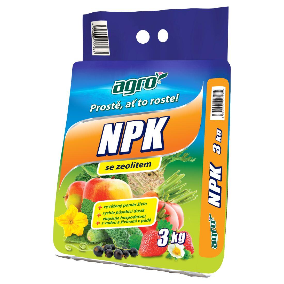 hnojivo NPK 3kg AGRO 3Kg MAT MAXMIX Sklad14 912016