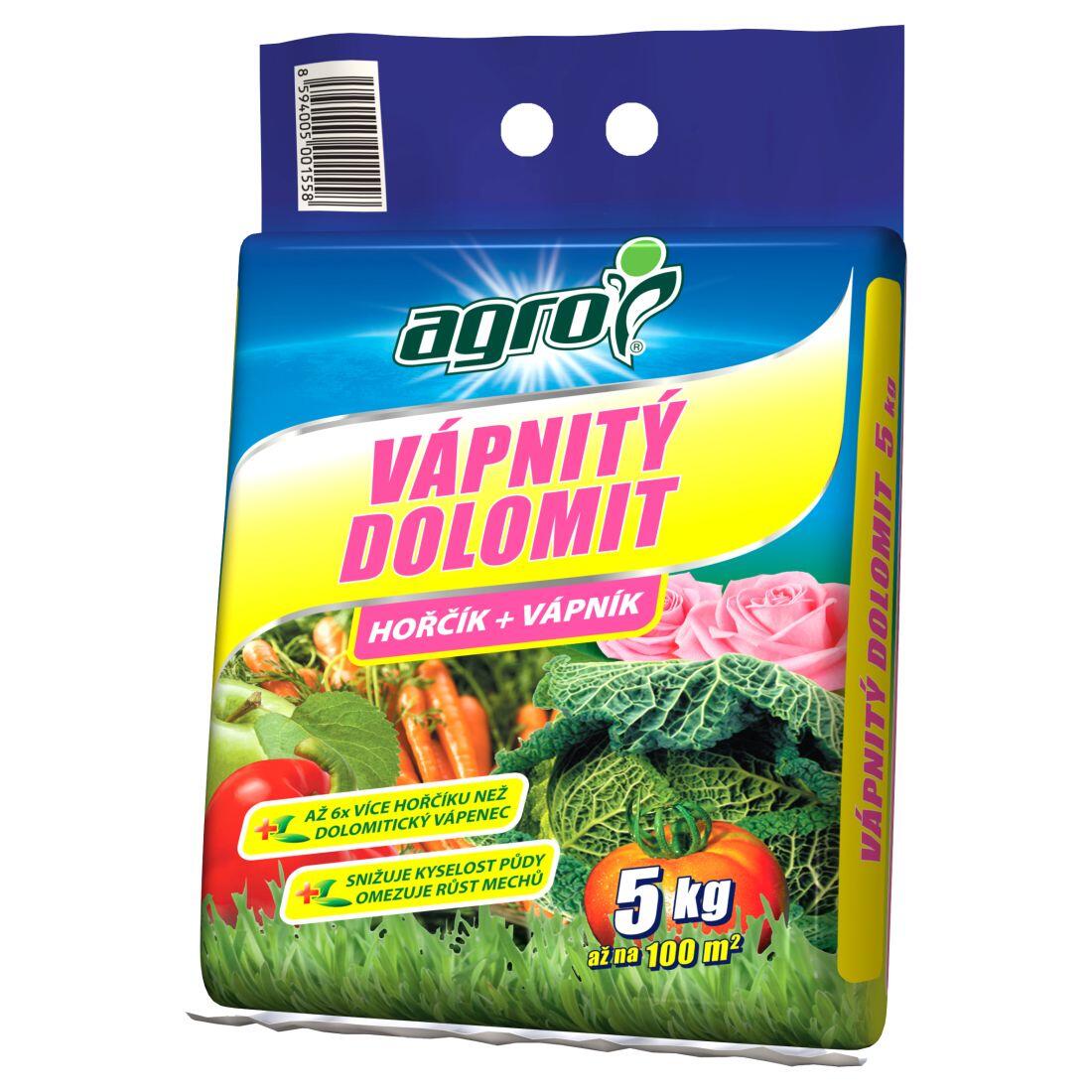 hnojivo Vápnitý dolomit 5kg AGRO 5 Kg MTA MAXMIX Sklad14 910072