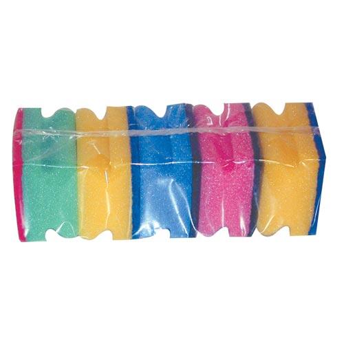 houbička na nádobí tvarov.8,5x7x4,5cm (5ks) 1205 mix barev 0.05Kg MAT MAXMIX Sklad14 283141