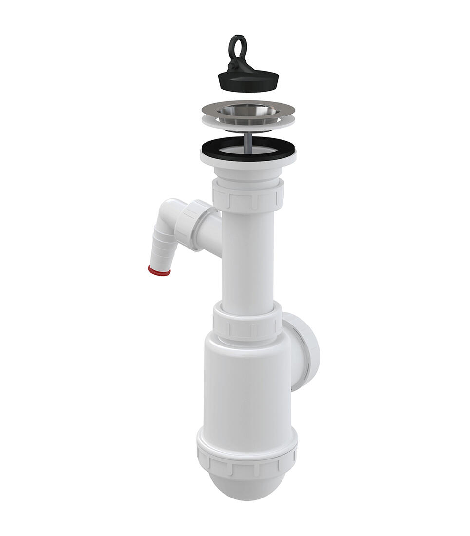 sifon dřezový s nerez.mřížkou DN70 a přípojkou 0.34 Kg MTA MAXMIX Sklad14 939088