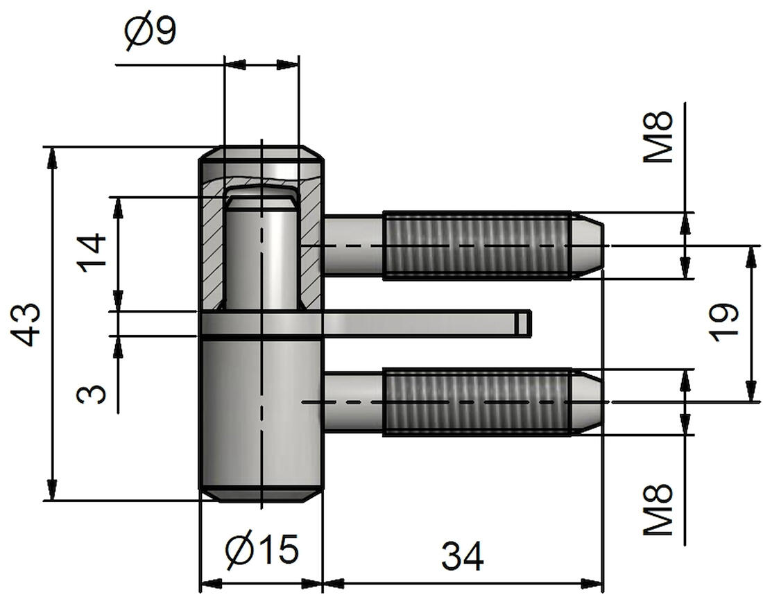 závěs okenní  40mm zašr.hřeb  Zn MO 0.08 Kg MTA MAXMIX Sklad14 4793810