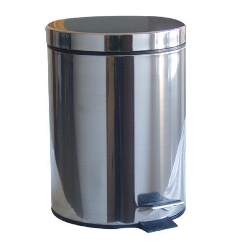 koš odpadkový nášlapný 12l kulatý nerez, s vložkou PH 1.8Kg MAT MAXMIX Sklad14 399043
