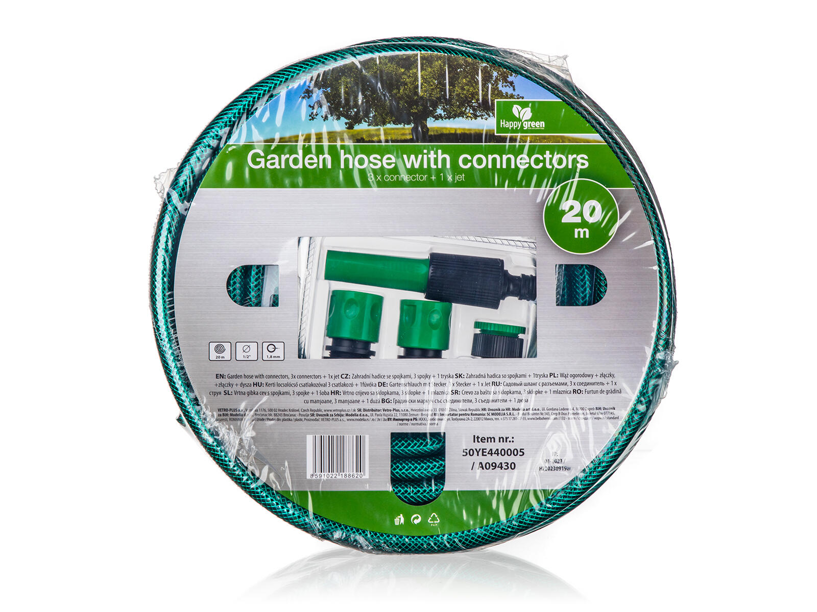 hadice zahradní GARDEN 1/2" 20m ZE + spojky 0 Kg MTA MAXMIX Sklad14 268969