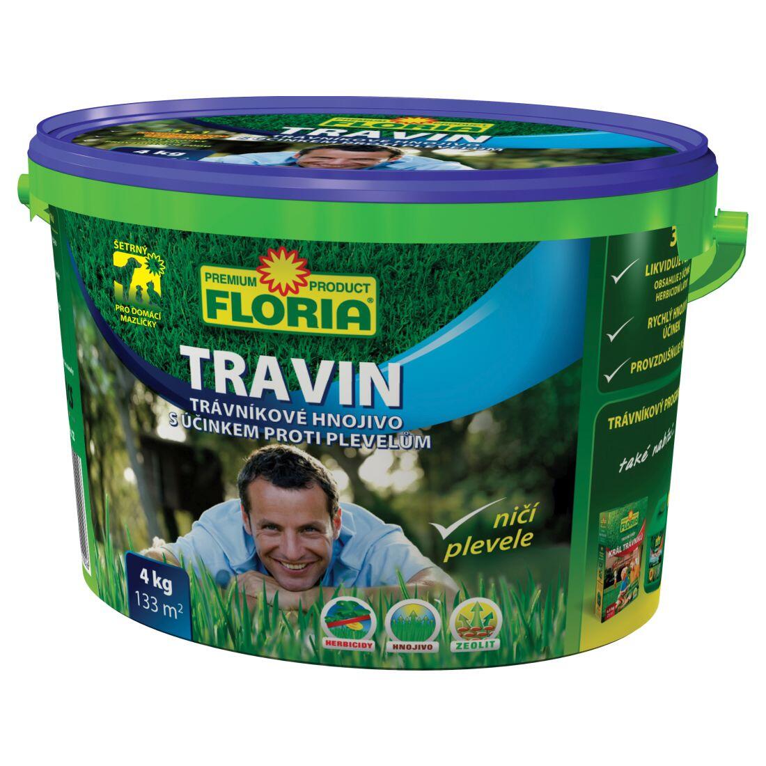 hnojivo FLORIA TRAVIN 3v1  4kg 4.3 Kg MAXMIX Sklad14 912073 17