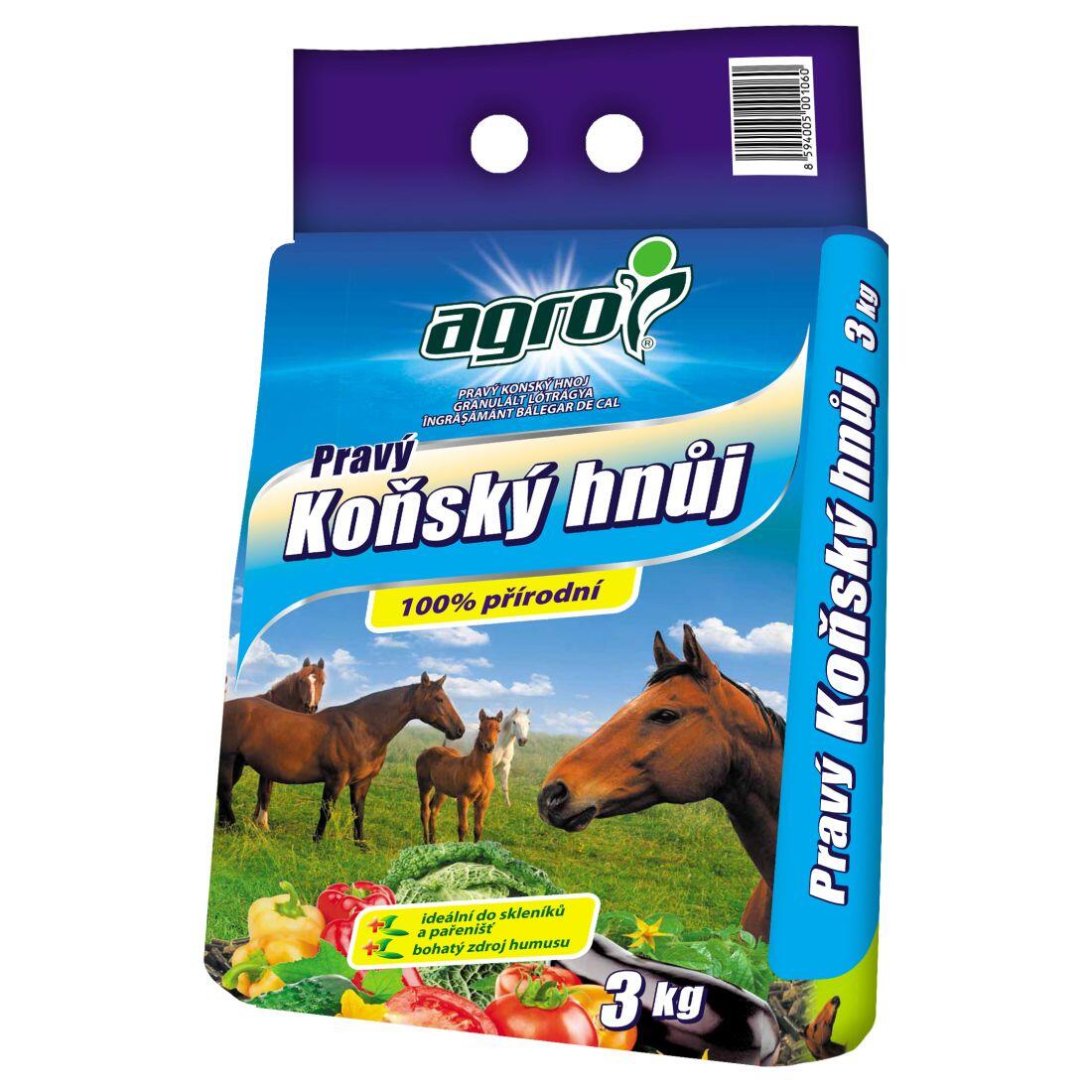 hnůj pravý koňský 3kg AGRO 3 Kg MTA MAXMIX Sklad14 912081