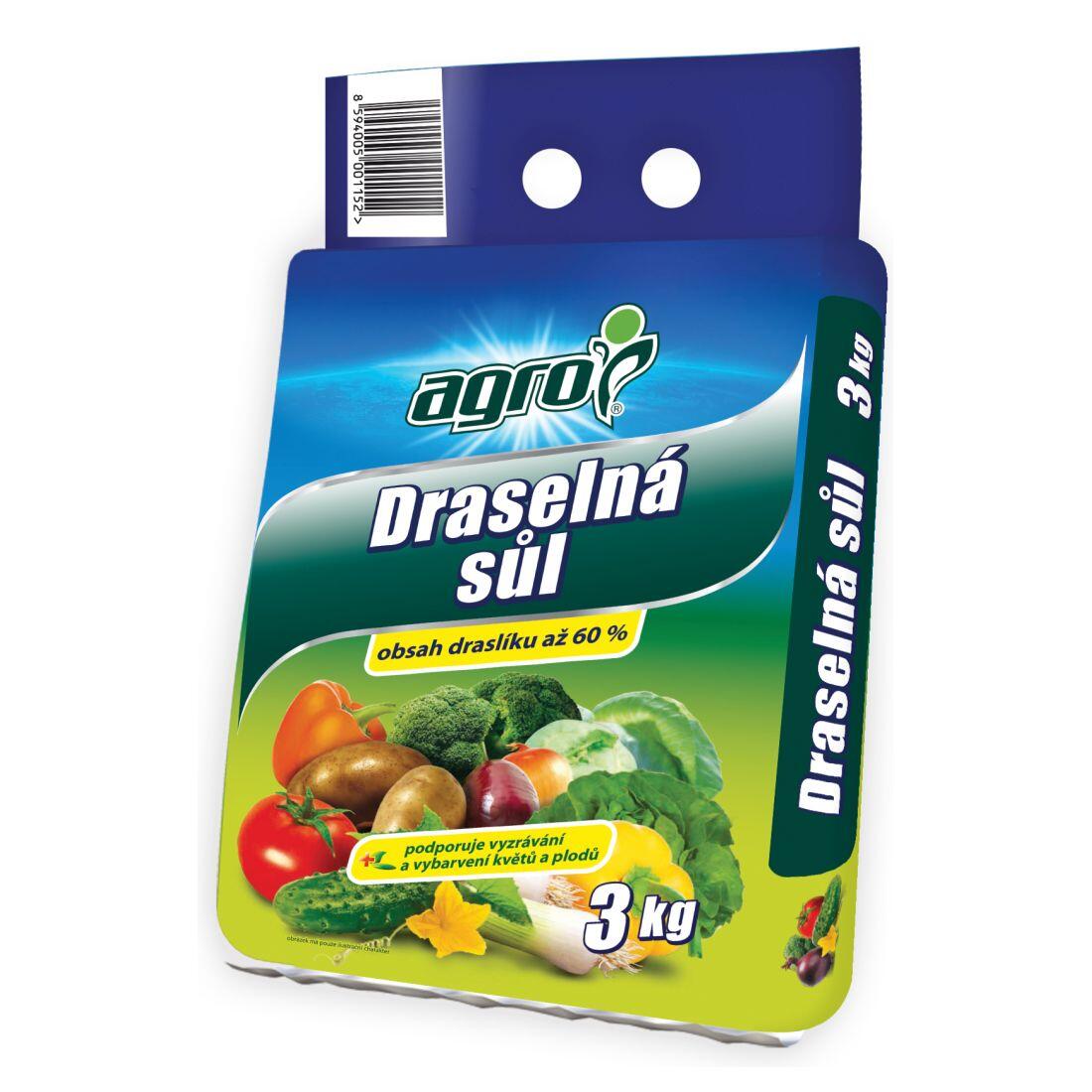 hnojivo Sůl draselná 3kg AGRO 3.03 Kg MTA MAXMIX Sklad14 912113