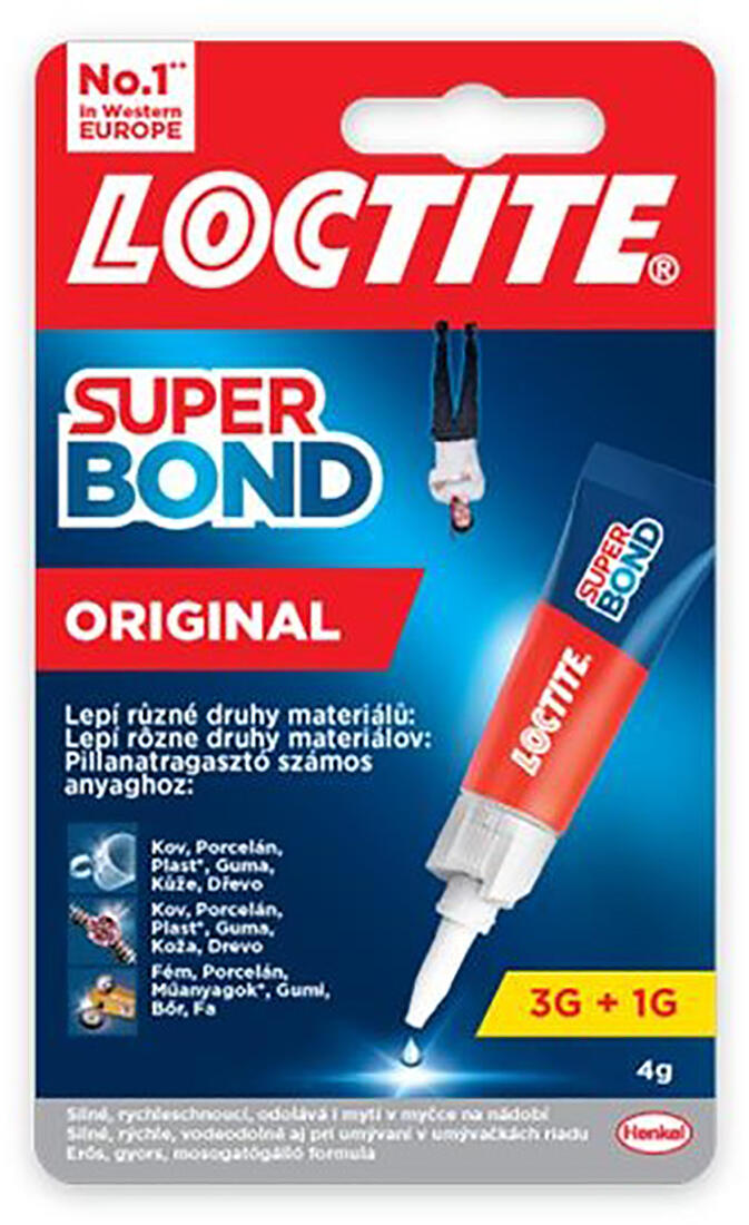 lepidlo vteřinové 3g SUPER ATTAK UN. / 4g SUPER BOND ORIGINAL 0.01 Kg MTA MAXMIX Sklad14 507300