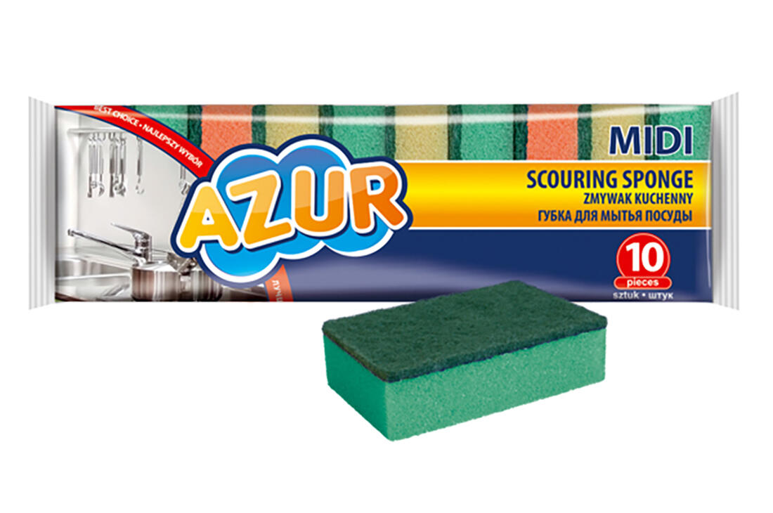 houbička na nádobí MIDI 8x5x2,5cm mix barev (10ks) 0.02 Kg MTA MAXMIX Sklad14 280985