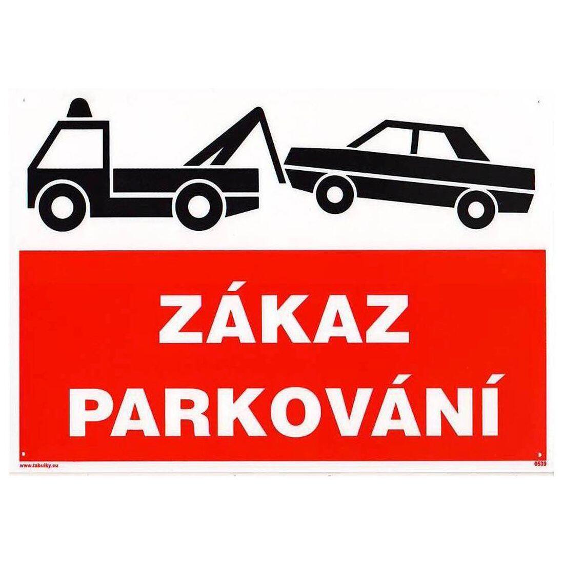 tabulka - ZÁKAZ PARKOVÁNÍ 210x297mm (A4) PH 0.03Kg MAT MAXMIX Sklad14 588967