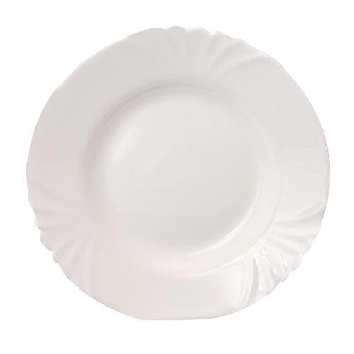 talíř dezertní skleněný CADIX 19,5cm  BÍ 0.24Kg MAT MAXMIX Sklad14 265110