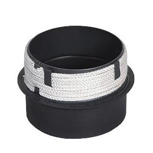 přechod do komína 150/150mm (d.160mm) t.1,5mm s těs. šnůrou ČER 0.94Kg MAT MAXMIX Sklad14 654551
